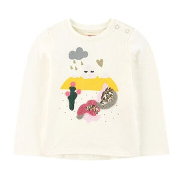 Girls Ivory Cotton Top