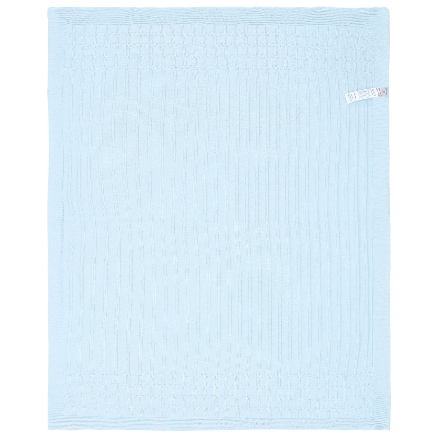 Baby Boys Blue Knit Blanket, 2, hi-res image number null