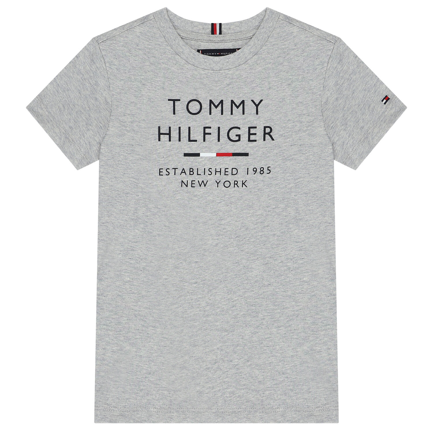 تيشيرت بالشعار باللون الرمادي للأولاد, 1, hi-res