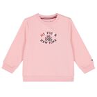 Younger Girls Pink Logo Tracksuit, 2, hi-res