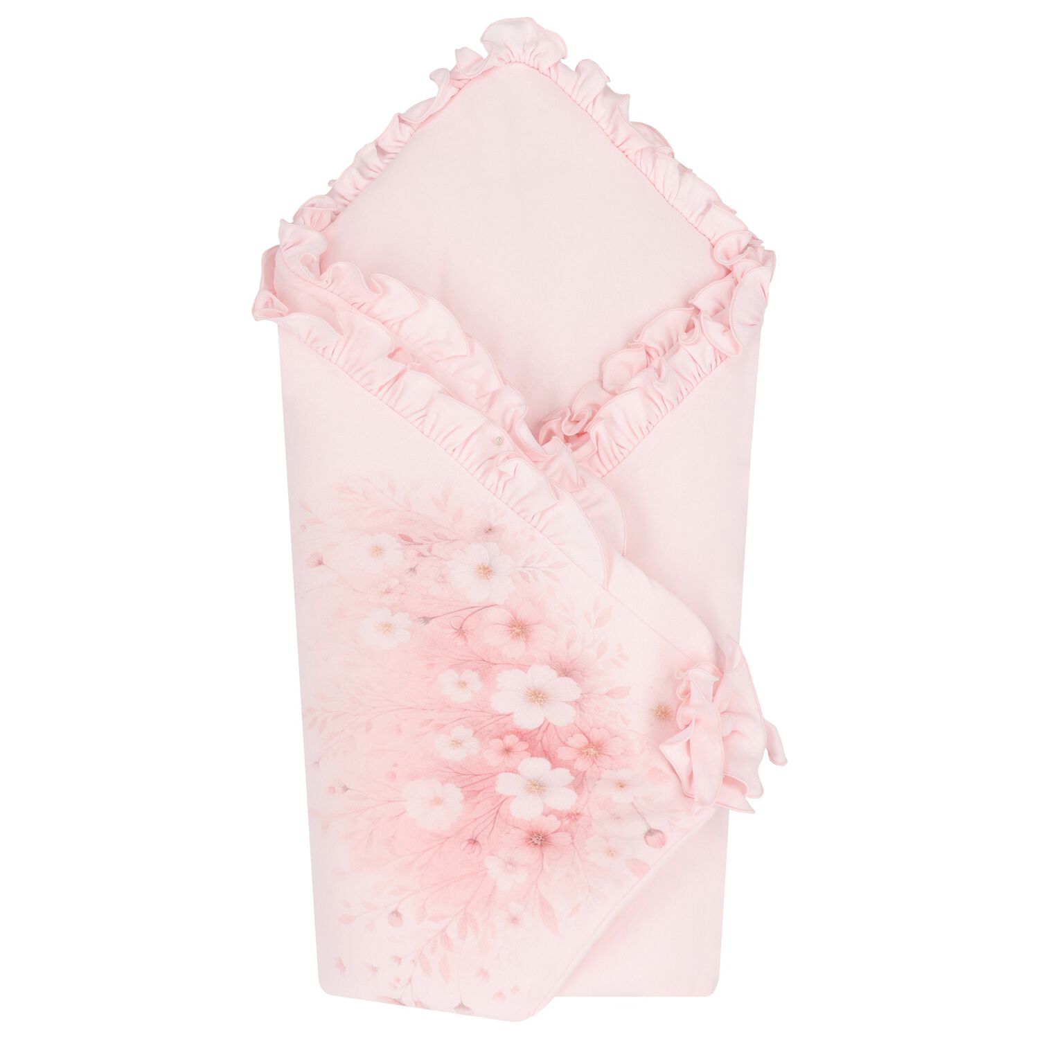 Girls Pink Flower Baby Nest, 1, hi-res