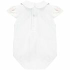 Baby Girls White & Pink Romper Set, 1, hi-res