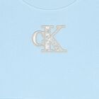 Girls Blue Logo Dress, 1, hi-res