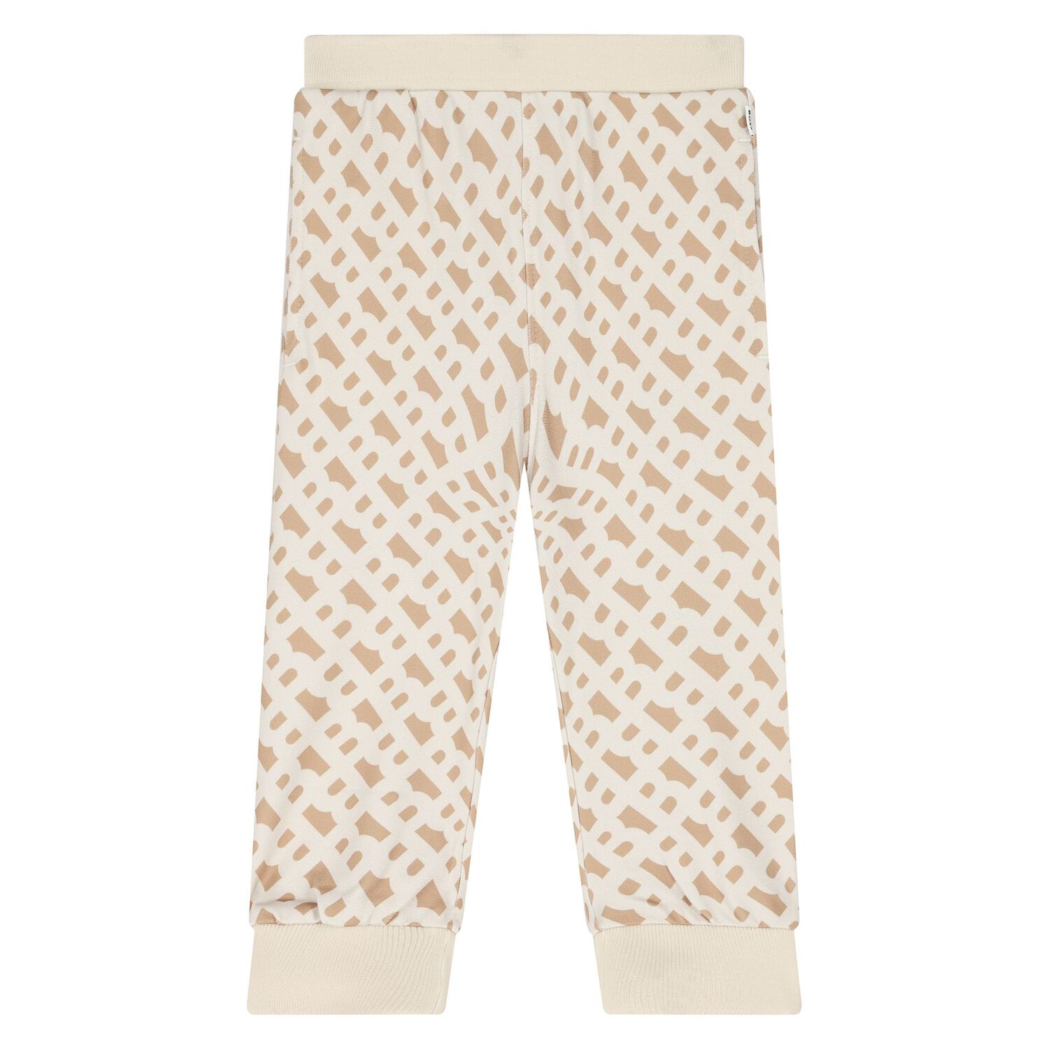 بدلة رياضية بالشعار باللون البيج للأولاد  , 1, hi-res