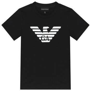 Boys Black Logo T-Shirt
