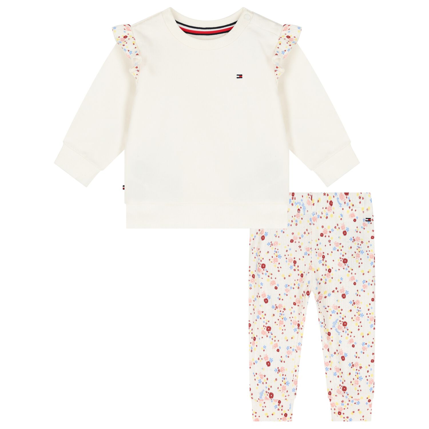 Younger Girls Ivory Trousers Set, 1, hi-res image number null
