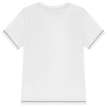 Boys White Logo T-Shirt