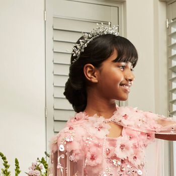 Girls Silver Embellished Headband