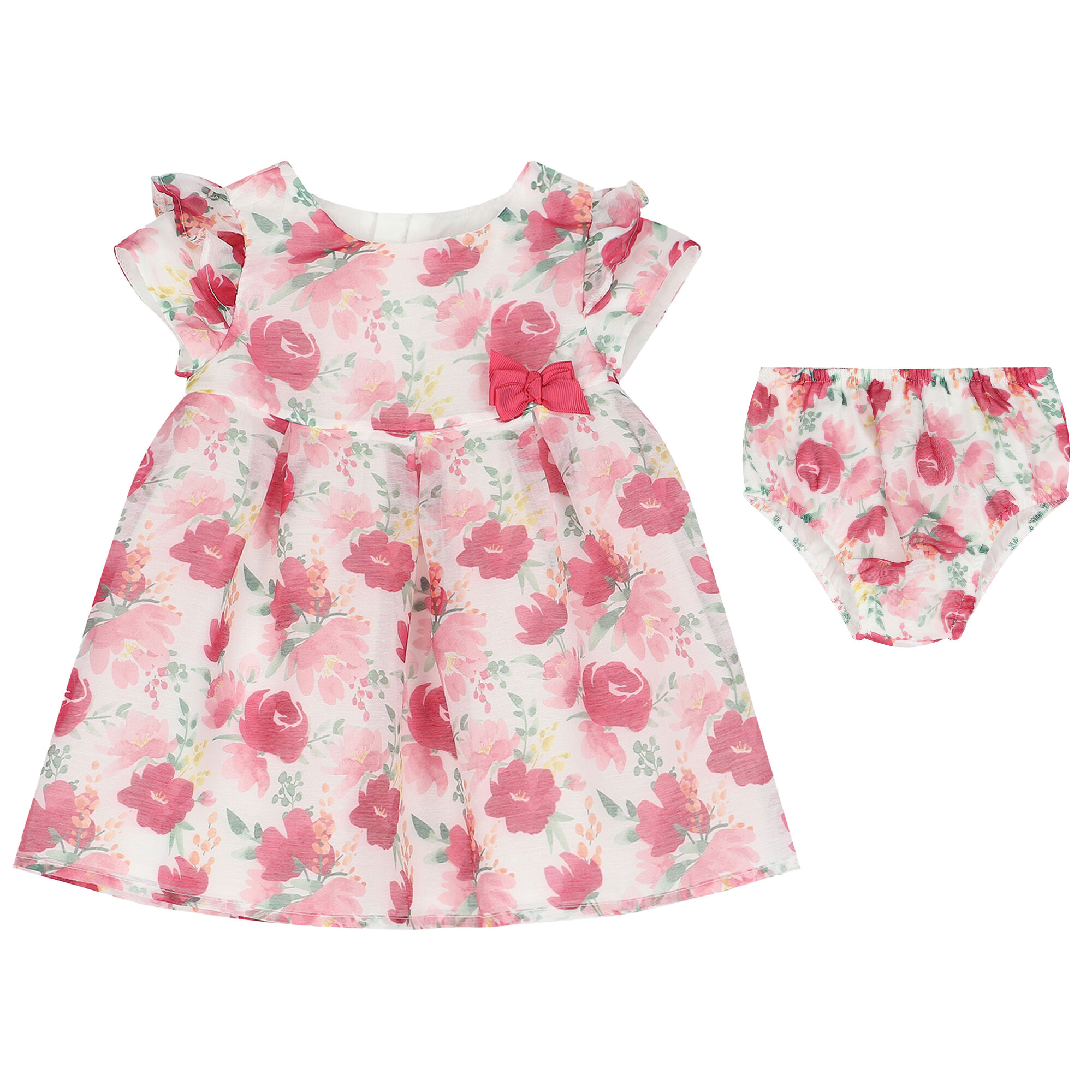 Mayoral Baby Girls Floral Organza Dress Set Junior Couture Bahrain