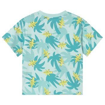 Younger Boys Green Palm Tree T-Shirt