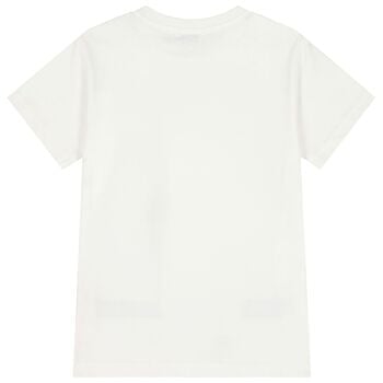 Boys White Robot T-Shirt