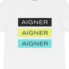 Boys White Logo T-Shirt, 1, hi-res