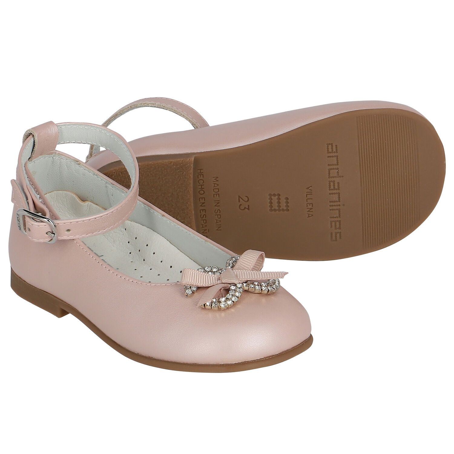 حذاء بنات مزين باللون الوردي, 1, hi-res image number null