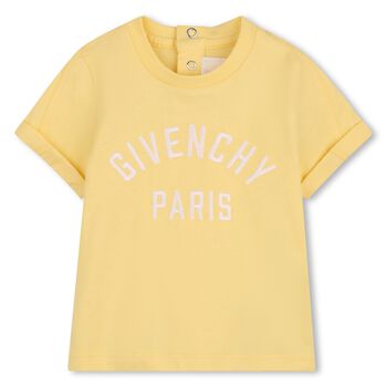Younger Boys Yellow Logo T-Shirt