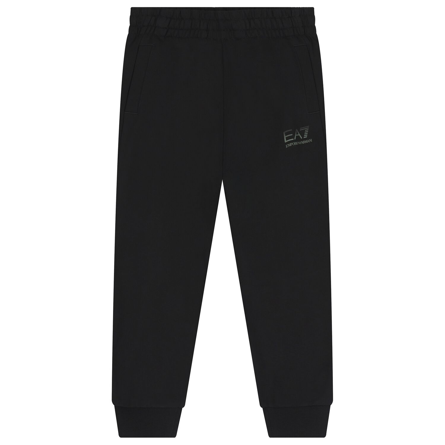 Boys Black Logo Joggers, 1, hi-res