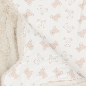 Ivory & Beige Faux Fur Baby Nest