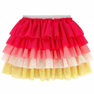 Girls Multi-Colored Tulle Skirt