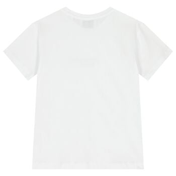Girls White Logo T-Shirt