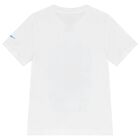 Boys White Logo Planet Ball T-Shirt, 1, hi-res
