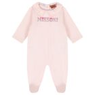Baby Girls Pink Logo Zig Zag Babygrow Gift Set, 1, hi-res