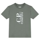 Boys Green Logo T-Shirt, 1, hi-res