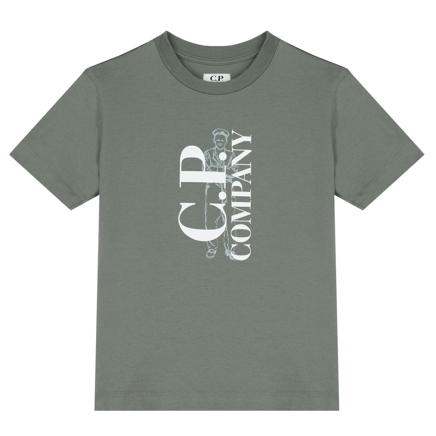 Boys Green Logo T-Shirt, 1, hi-res