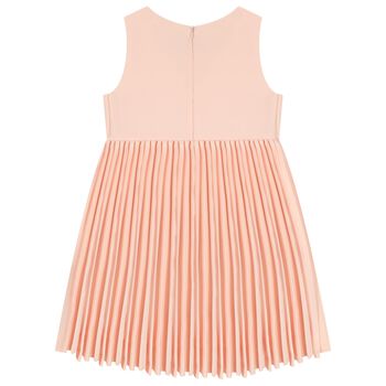 Girls Pink Bow Dress