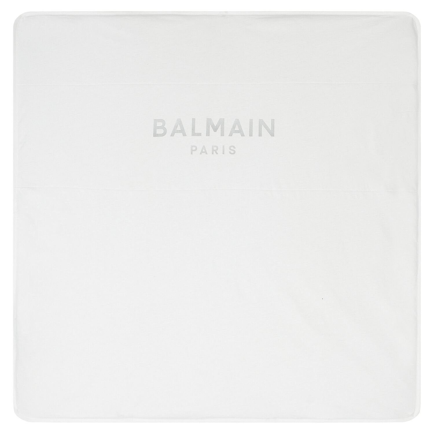 بطانية بالشعار باللونين الأبيض والفضي, 1, hi-res