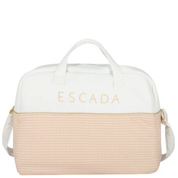 White & Pink Logo Baby Changing Bag ( 42cm )