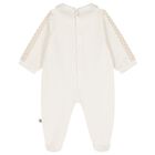 Ivory Teddy Bear Logo Babygrow, 1, hi-res