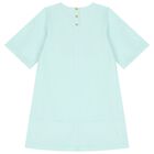 Girls Blue Logo Dress, 1, hi-res