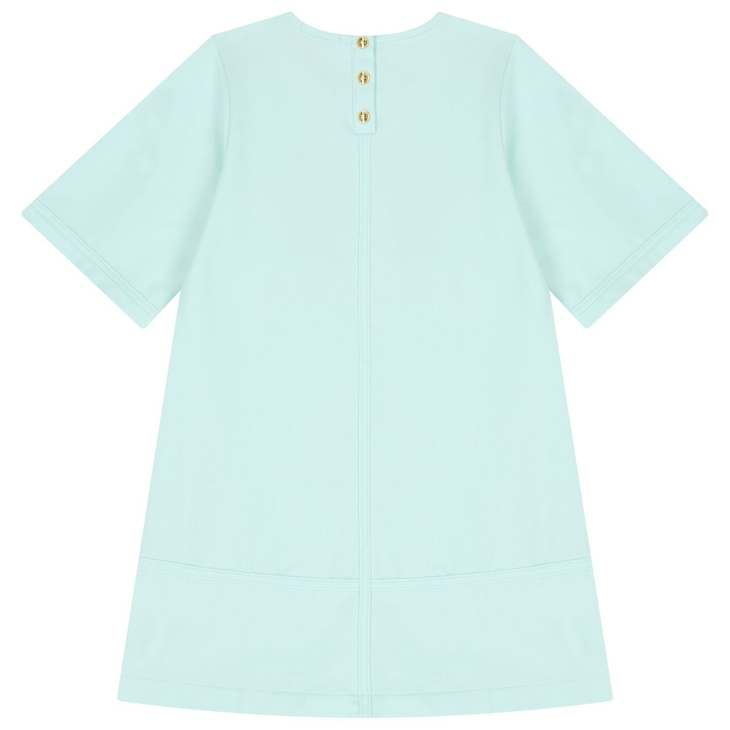 Girls Blue Logo Dress, 1, hi-res