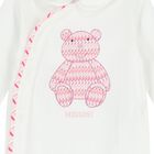 Baby Girls White & Pink Teddy Bear Zig Zag Babygrow Gift Set, 1, hi-res