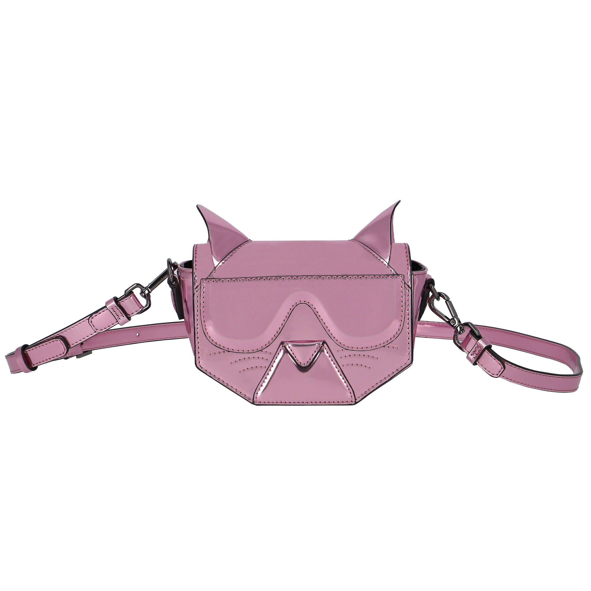 KARL LAGERFELD Girls Pink Choupette Handbag | Junior Couture