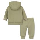 Younger Boys Mini Me Green Logo Tracksuit, 2, hi-res