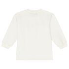 فستان بنات بشعار تيدى باللون العاجي , 1, hi-res