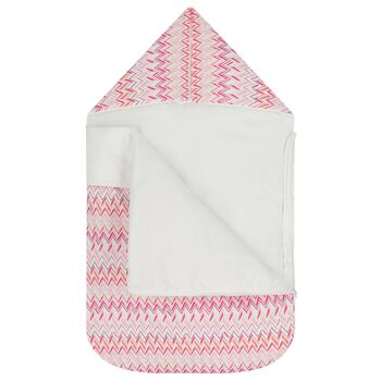 Baby Girls Pink & White Zig Zag Nest