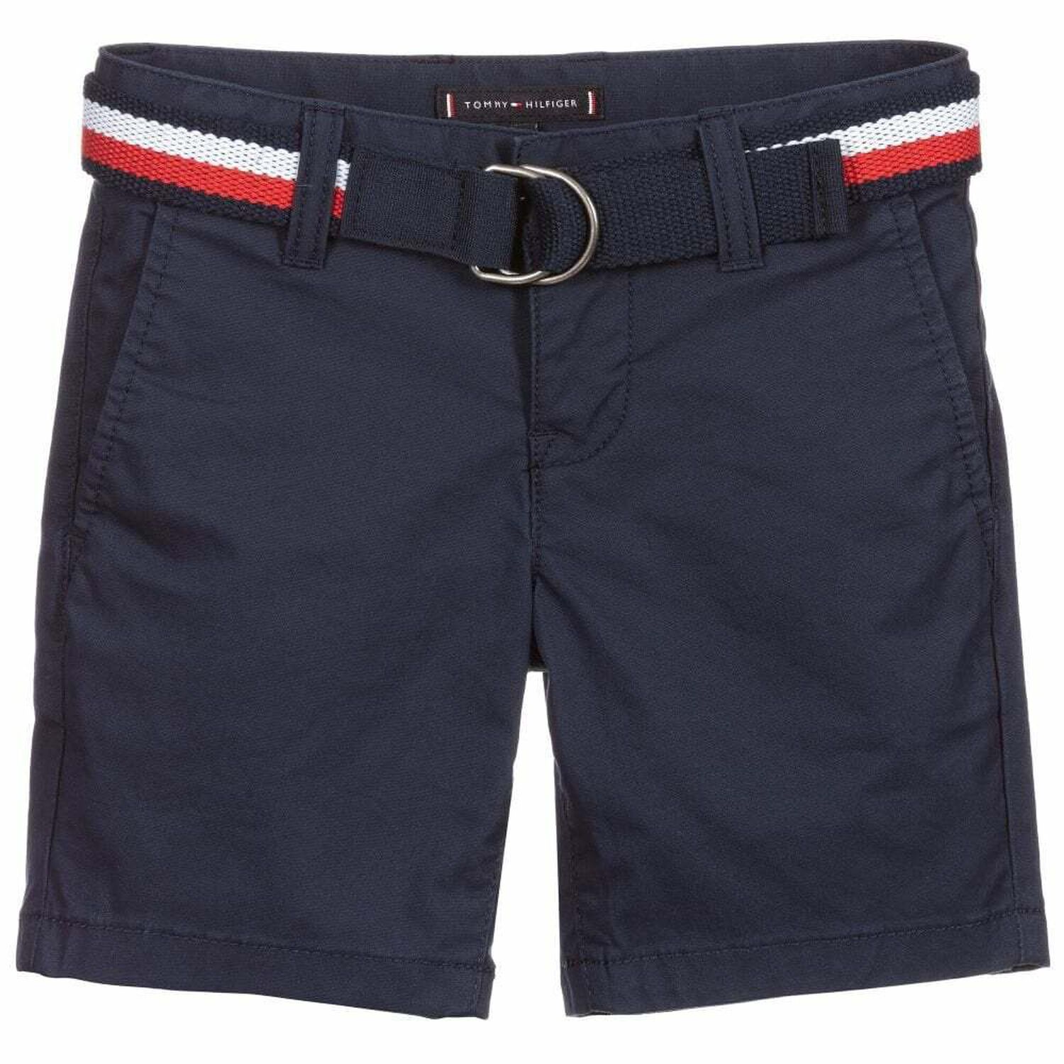 Boys Navy Chino Shorts, 1, hi-res