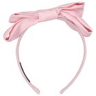 Girls Pink Bow Headband, 3, hi-res