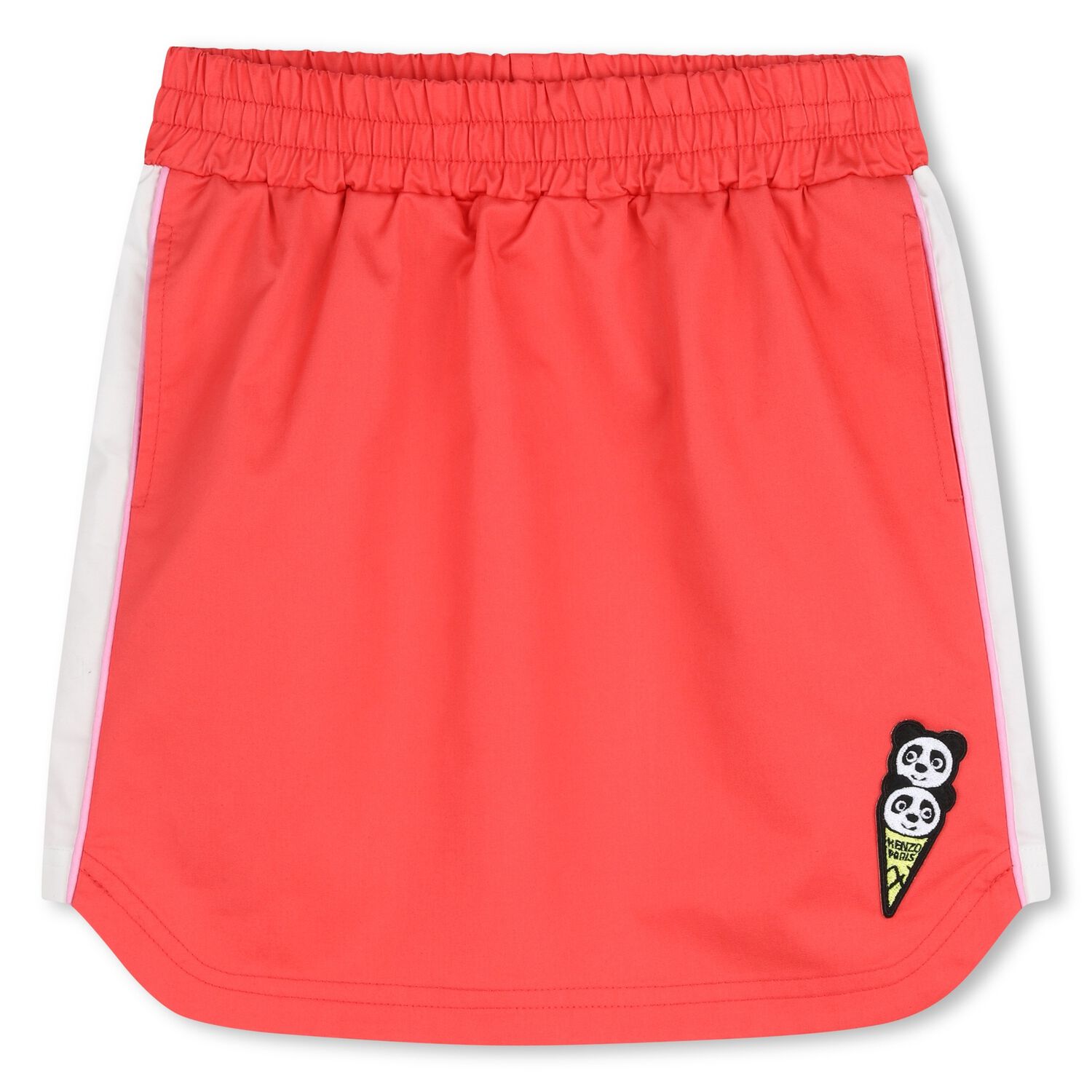 Girls Red Panda Ice Cream Logo Skirt, 1, hi-res