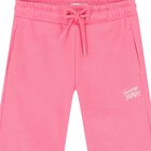 Girls Pink Logo Joggers, 1, hi-res