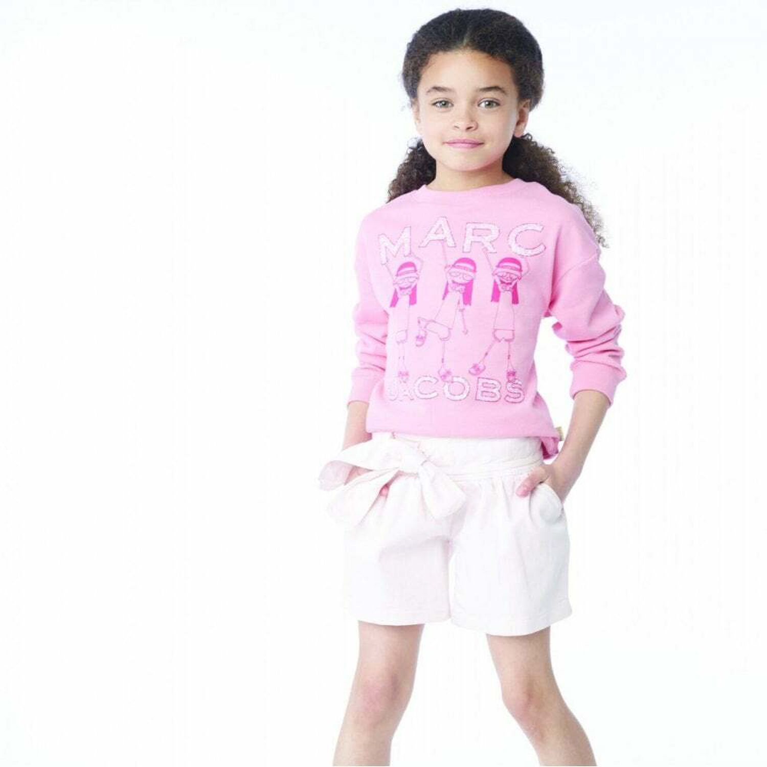 شورت ميني مي باللون الزهري للبنات, 1, hi-res image number null