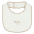 طقم أفرول بالشعار باللون البيج و العاجي, 3, hi-res