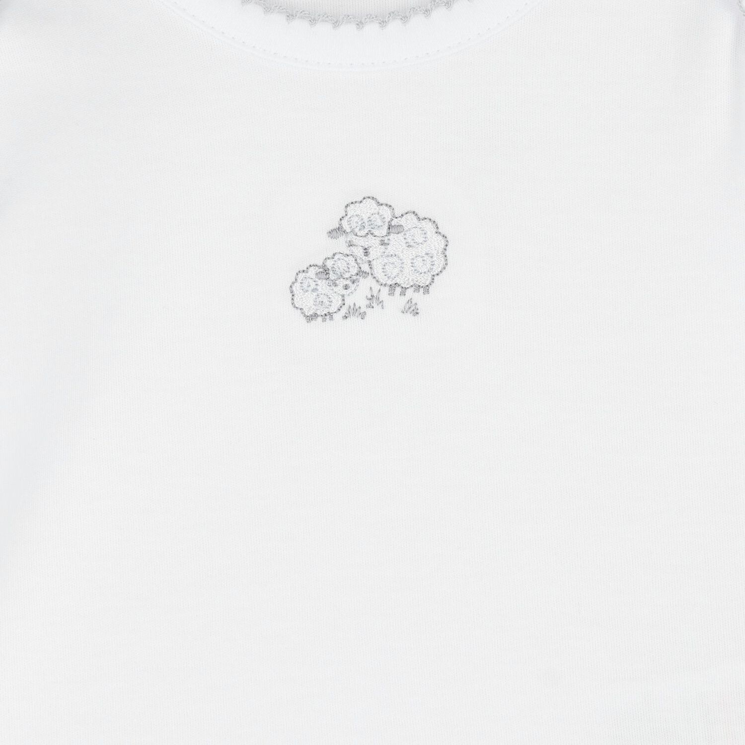 White Sheep 2 Piece Babygrow, 1, hi-res