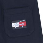 Boys Navy Blue Logo Joggers, 1, hi-res