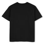 Boys Black Logo T-Shirt, 1, hi-res