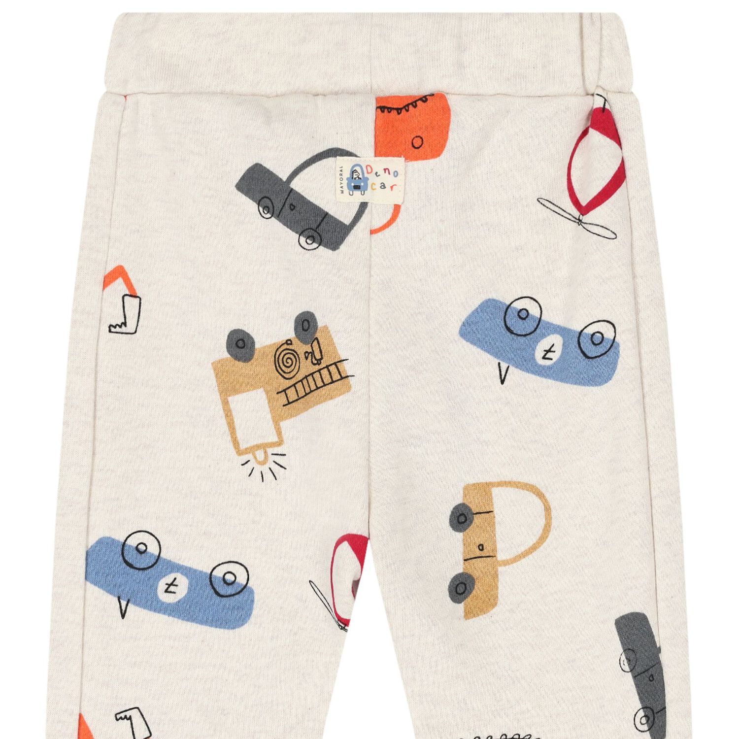 Younger Boys Ivory Joggers, 1, hi-res