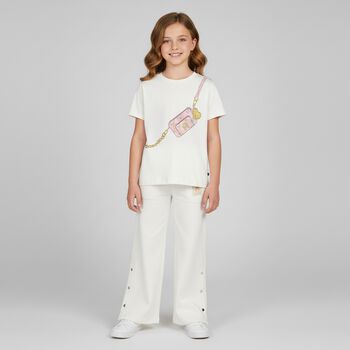 Girls Ivory Bag T-Shirt