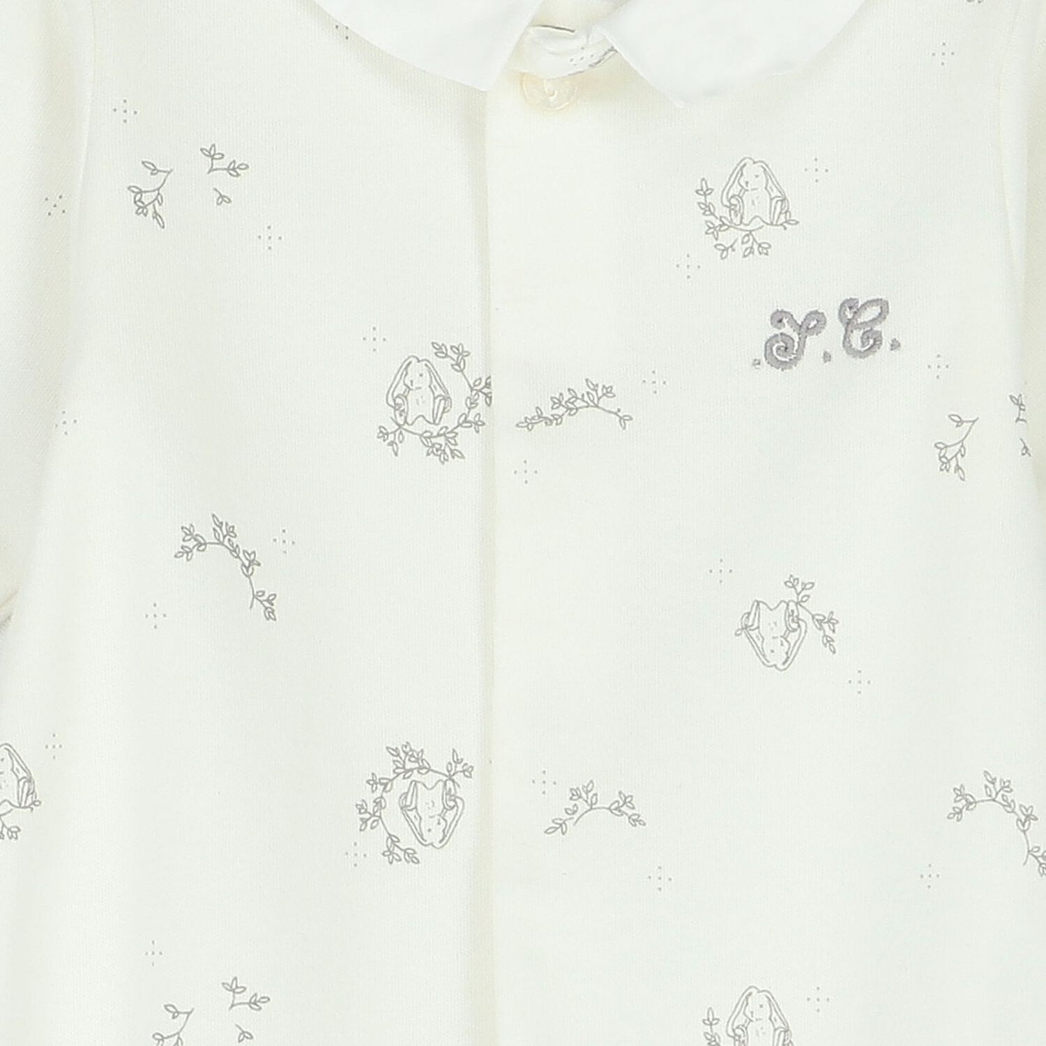 Ivory Rabbit Babygrow, 1, hi-res image number null