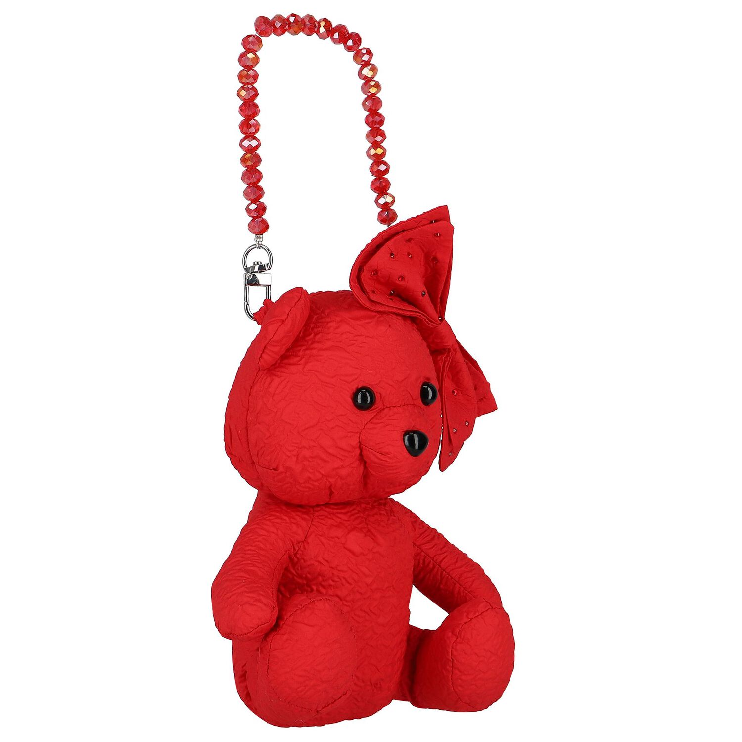 Girls Red Teddy Bear Bag, 1, hi-res image number null